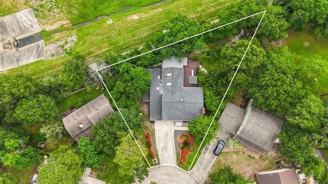 an aerial view of forest