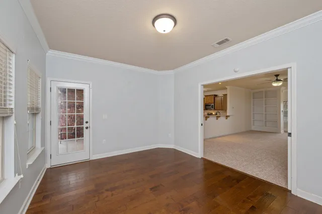 wooden floor in an empty room