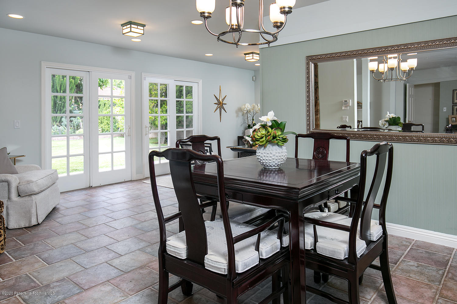 2855 Sheffield Road San Marino, CA 91108 - Photo 11 of 36 a view of a dining room with furniture window and outside view