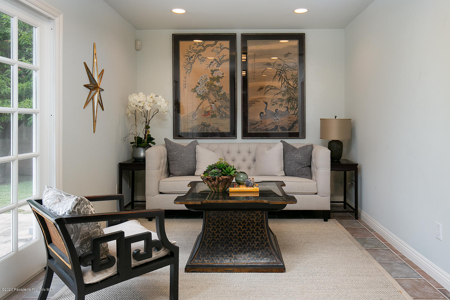 2855 Sheffield Road San Marino, CA 91108 - Photo 16 of 36 a living room with furniture and large window