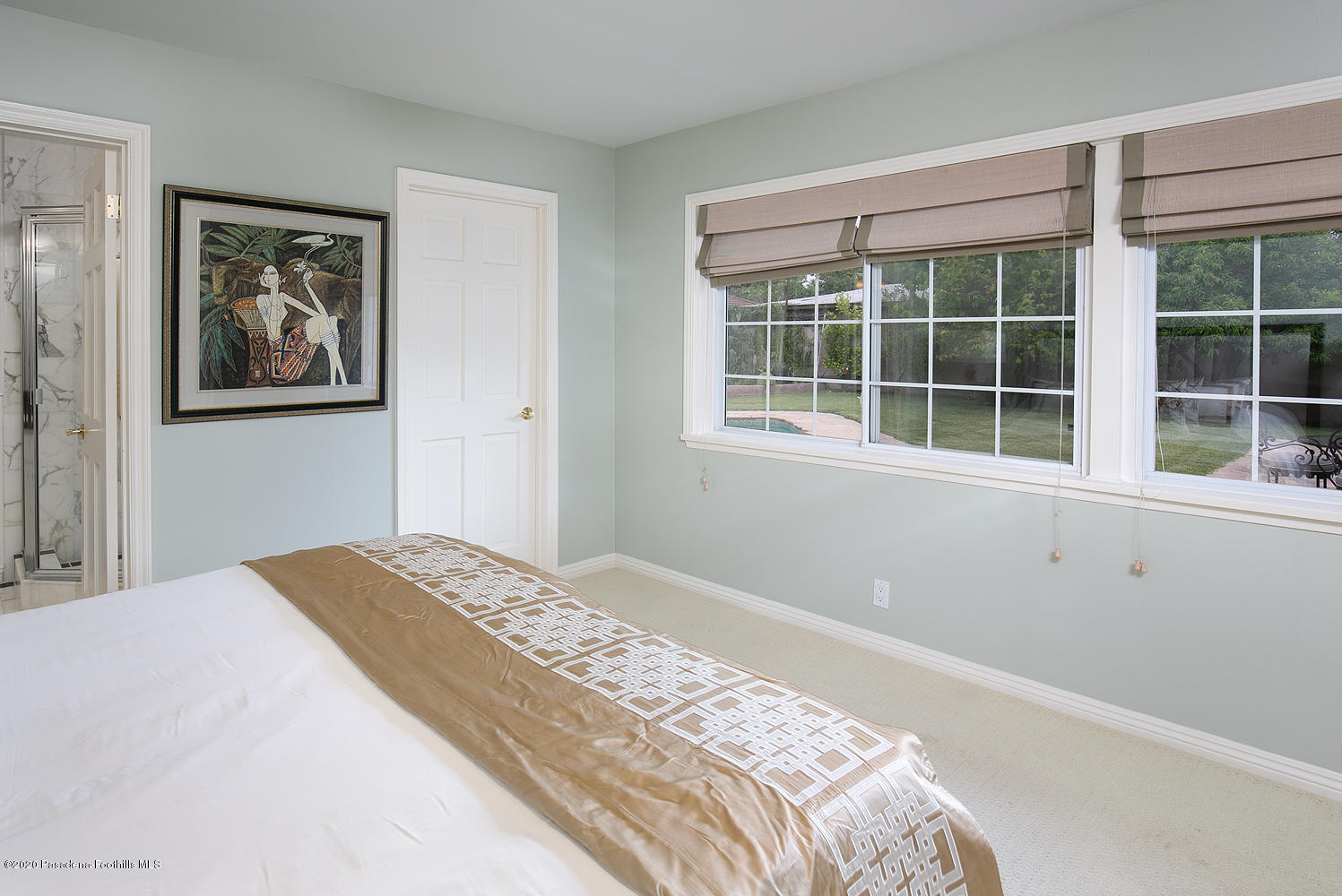 2855 Sheffield Road San Marino, CA 91108 - Photo 22 of 36 a bedroom with a bed and a window