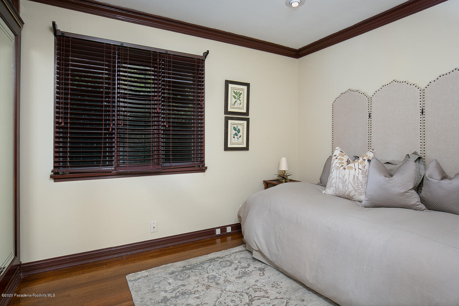 2855 Sheffield Road San Marino, CA 91108 - Photo 25 of 36 a bedroom with a bed and a window