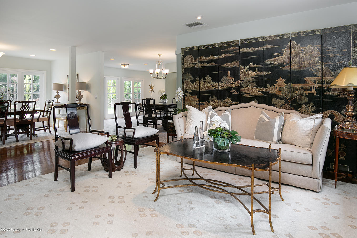 2855 Sheffield Road San Marino, CA 91108 - Photo 5 of 36 a living room with furniture and a large window