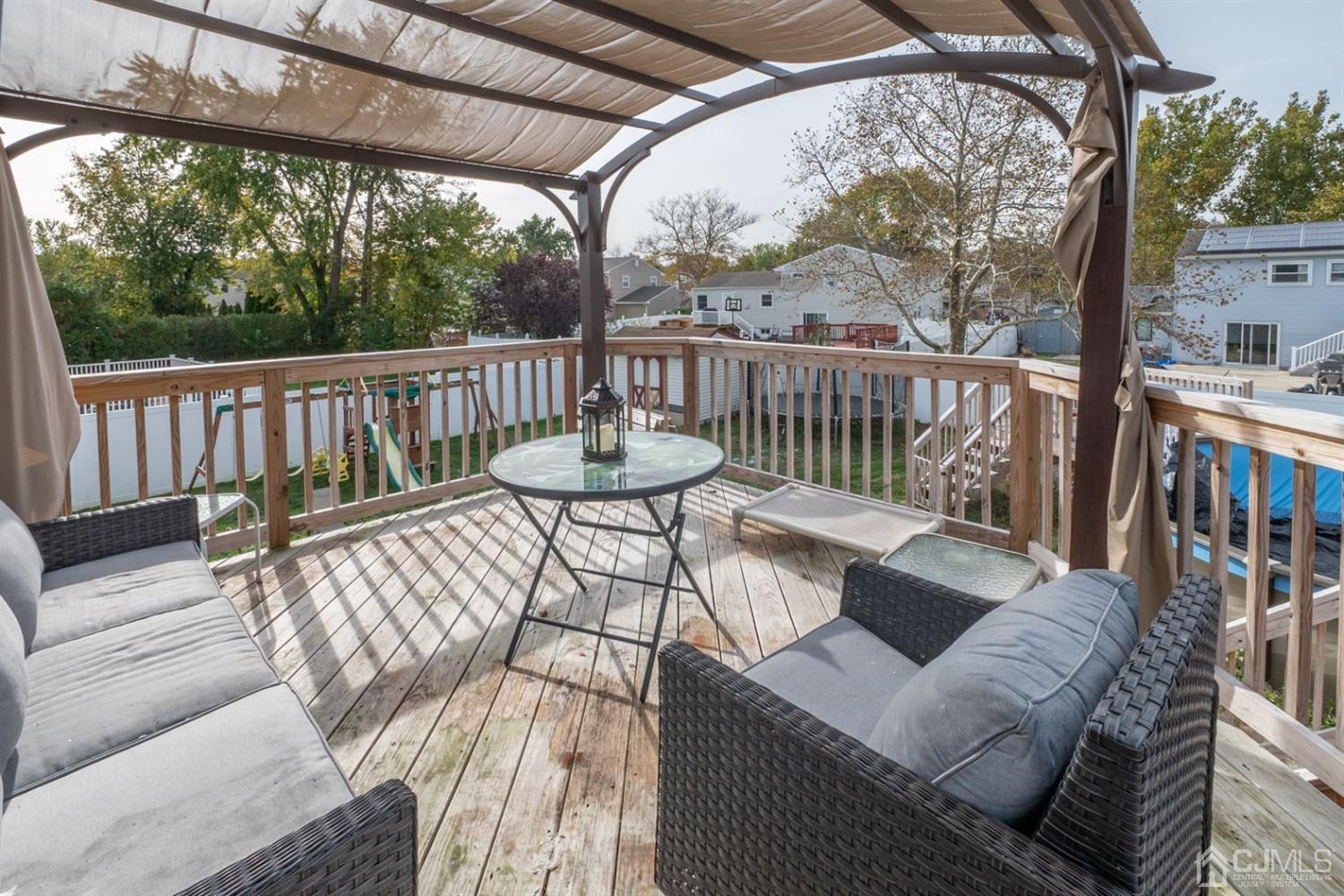 4 Hansen Road Old Bridge, NJ 08857 - Photo 39 of 39 a view of a patio on the roof deck