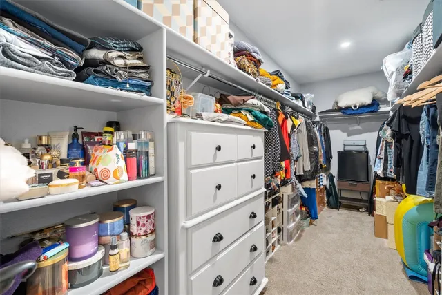 a view of storage and utility room