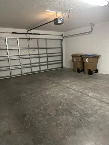 a view of a garage