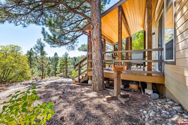 a view of outdoor space yard deck patio and swimming pool
