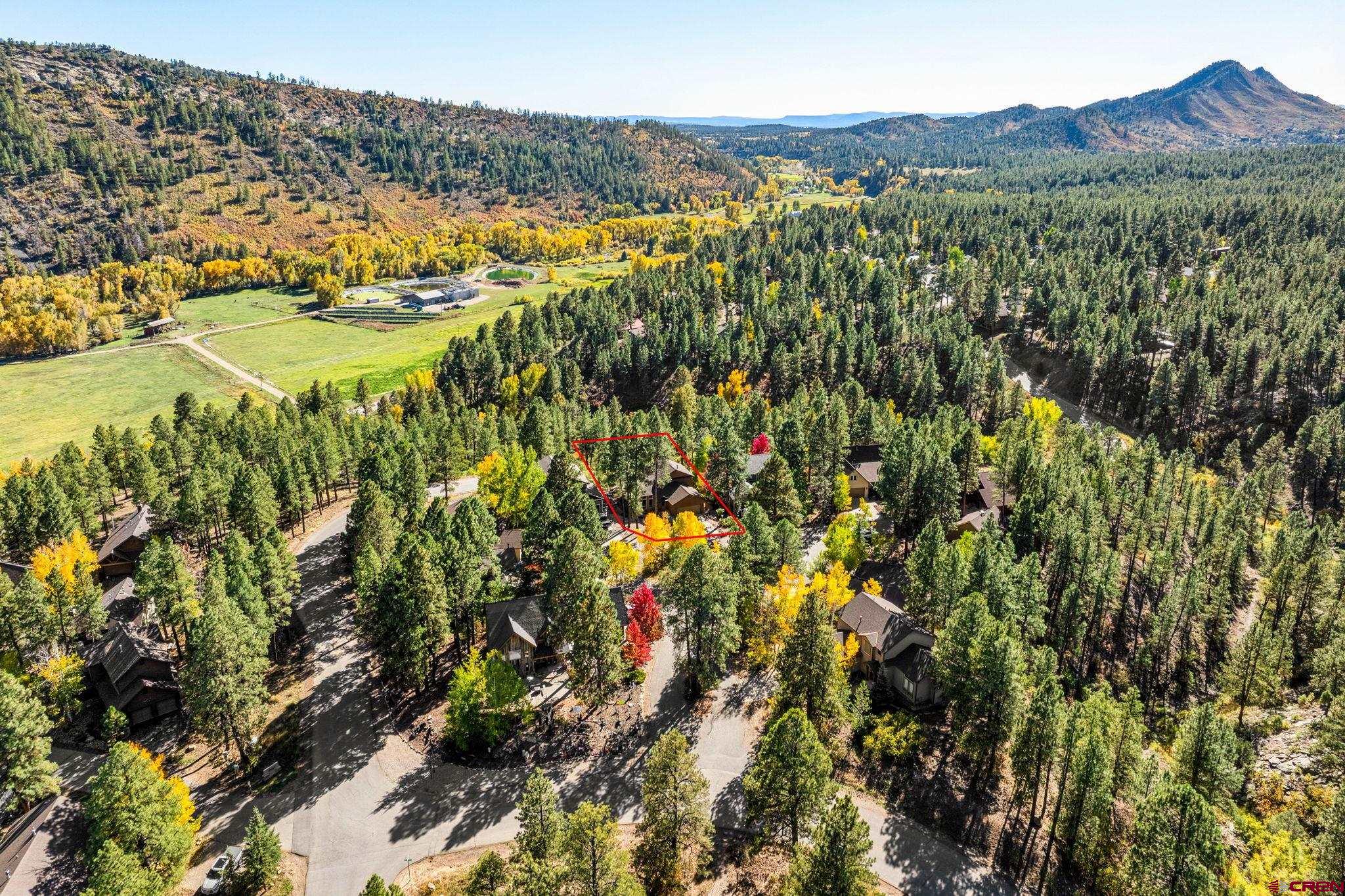 55 Edgemont Way Durango, CO 81301 - Photo 23 of 27 a view of a city with mountains in the background