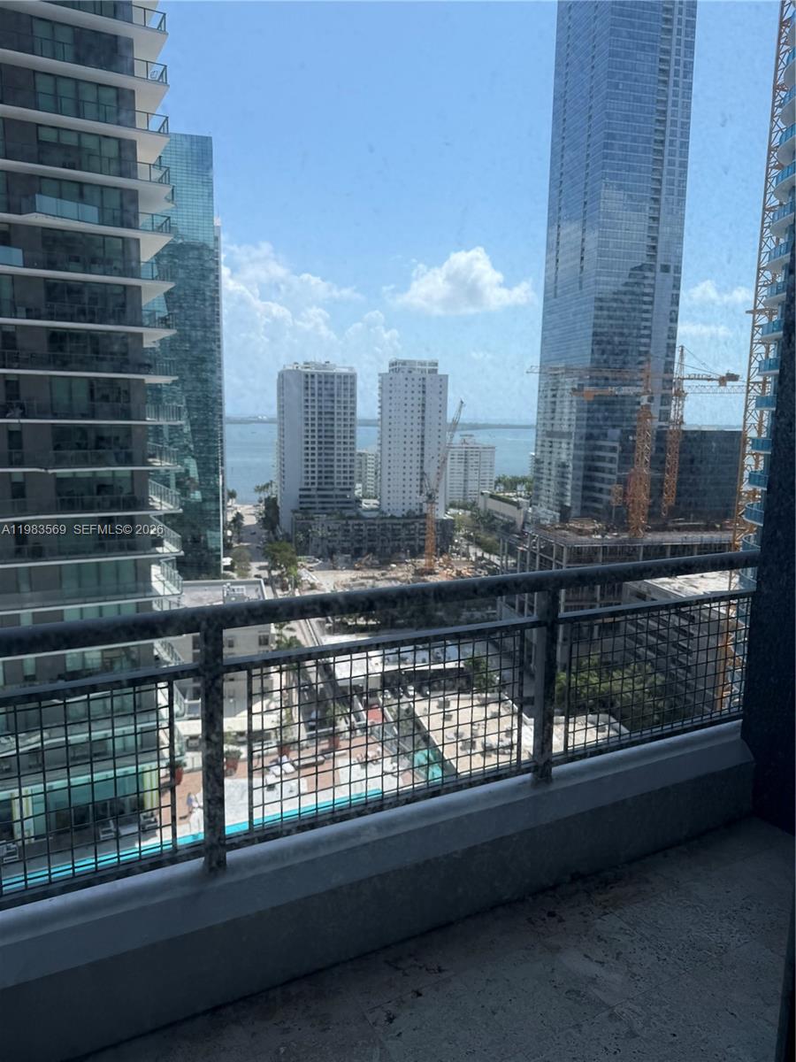 60 Southwest 13th Street, Unit 1806 Miami, FL 33130 - Photo 5 of 12 a city view from a balcony