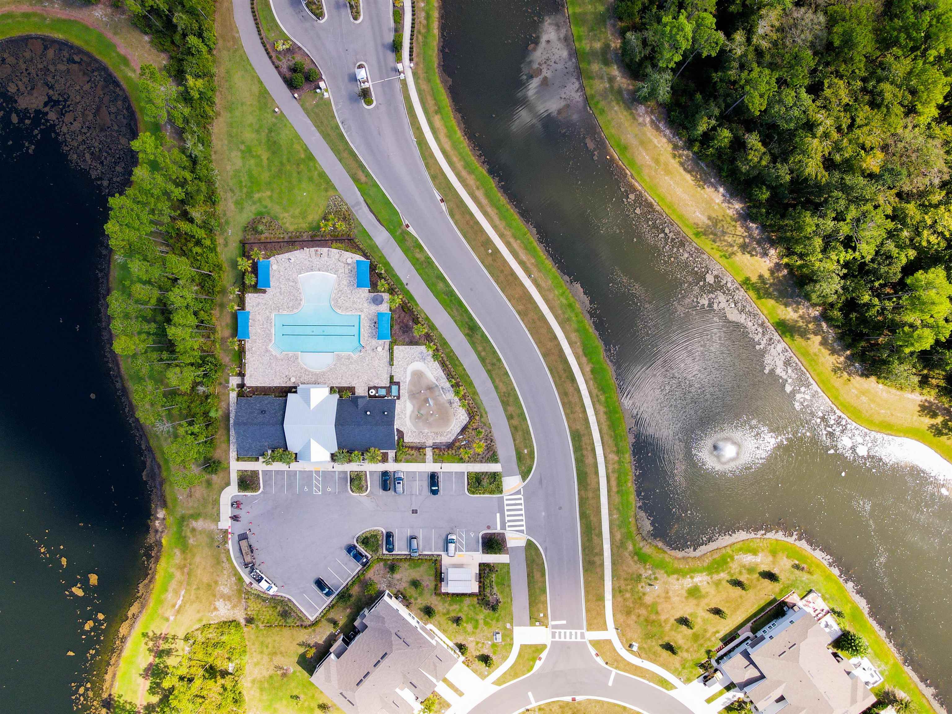 297 Coastline Way Street St. Augustine, FL 32092 - Photo 31 of 36 an aerial view of a house with a swimming pool
