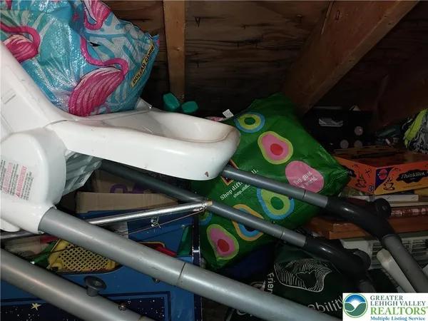 a close view of water heater room