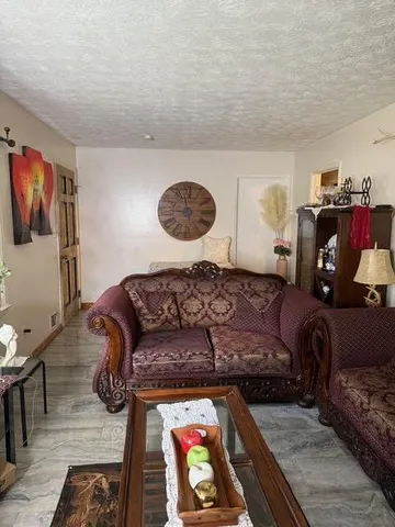 a living room with furniture and a couch