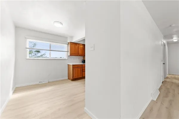 a view of a room with a storage