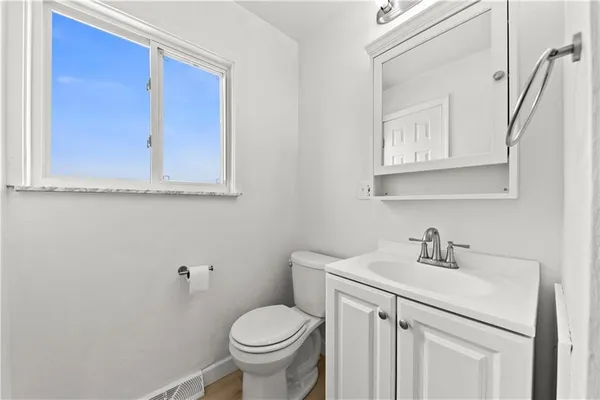 a bathroom with a sink and a toilet