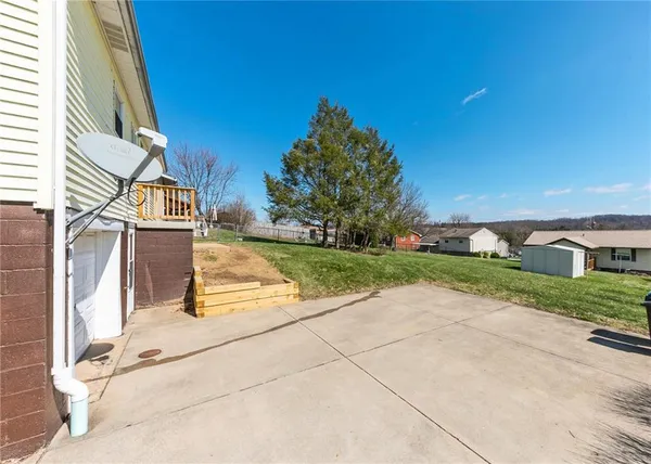a view of a street with houses