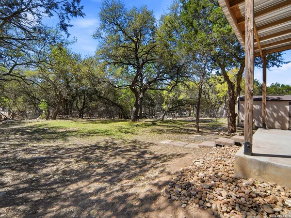 a view of yard with tree