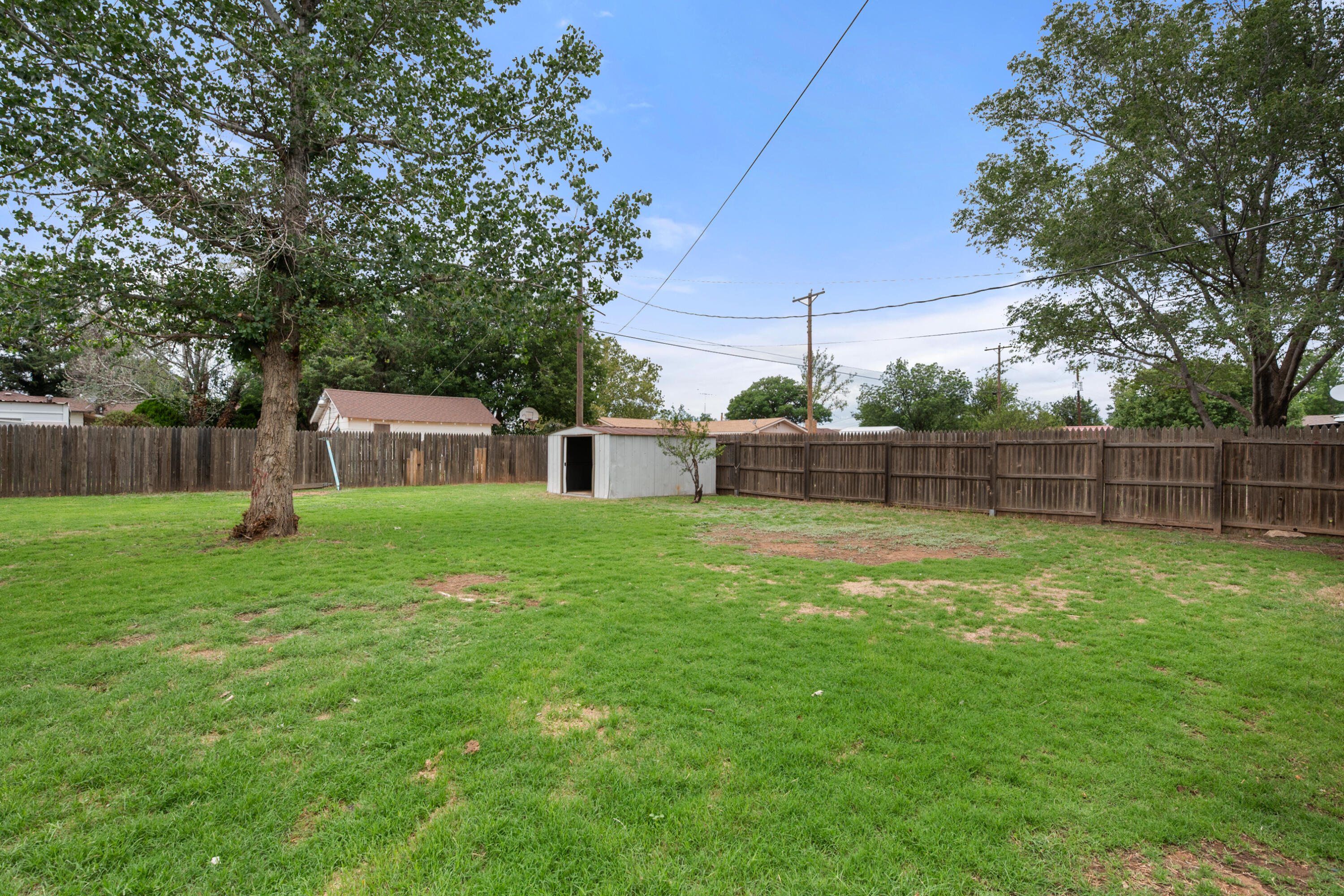 811 Zephyr Plainview, TX 79072 - Photo 21 of 25 a view of a garden with a house in the background