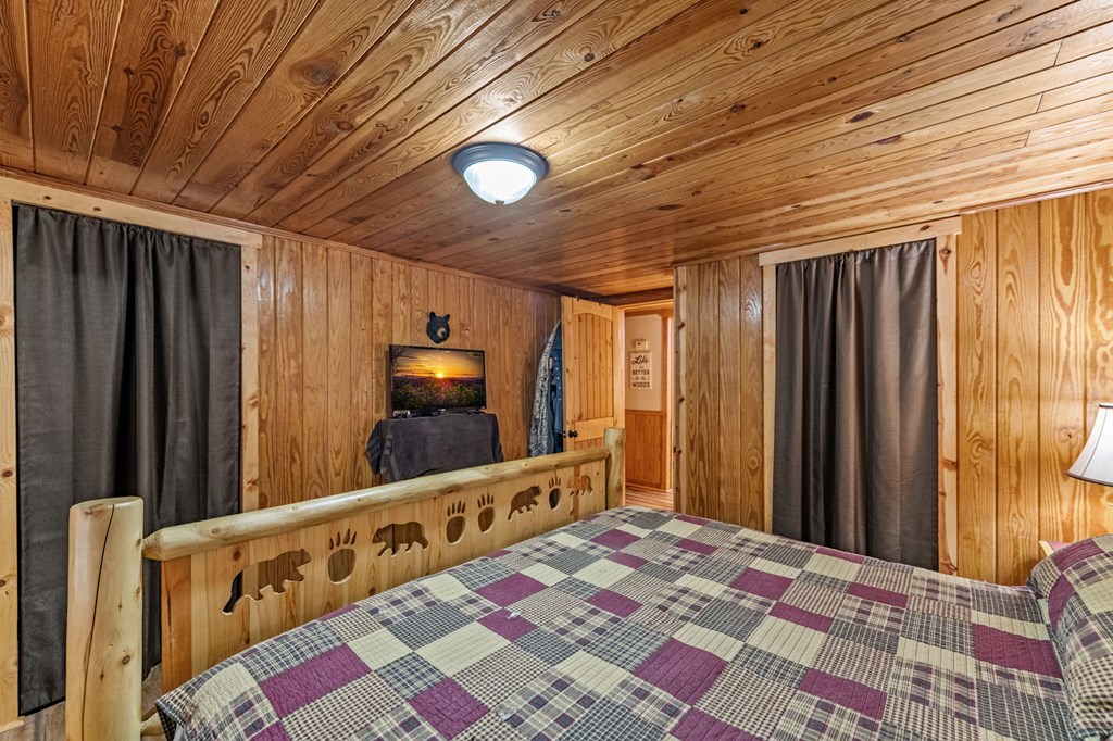 134 Ebenezer Road Ellijay, GA 30536 - Photo 36 of 85 a view of a room with a bed and a window