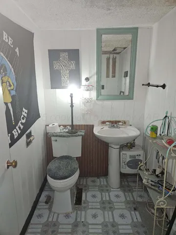 a room with storage and window