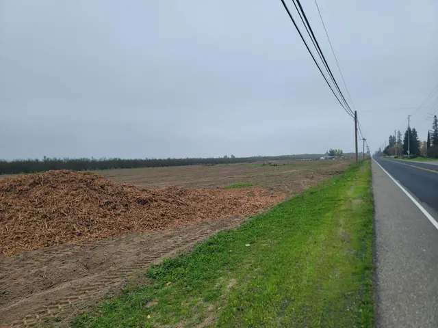 a view of a lake with a big yard