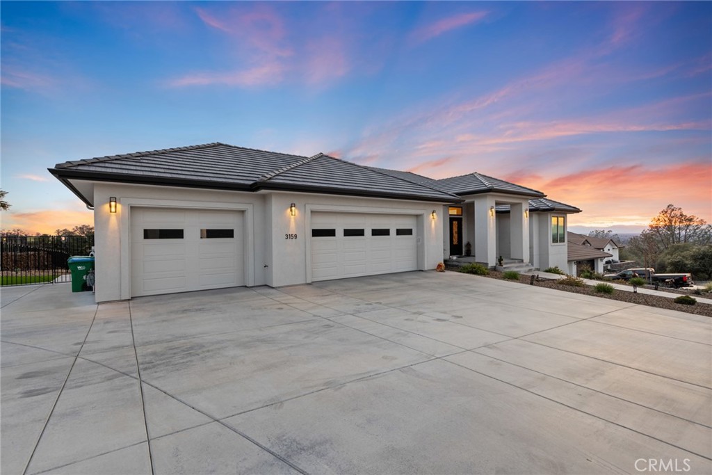 front view of a house with yard
