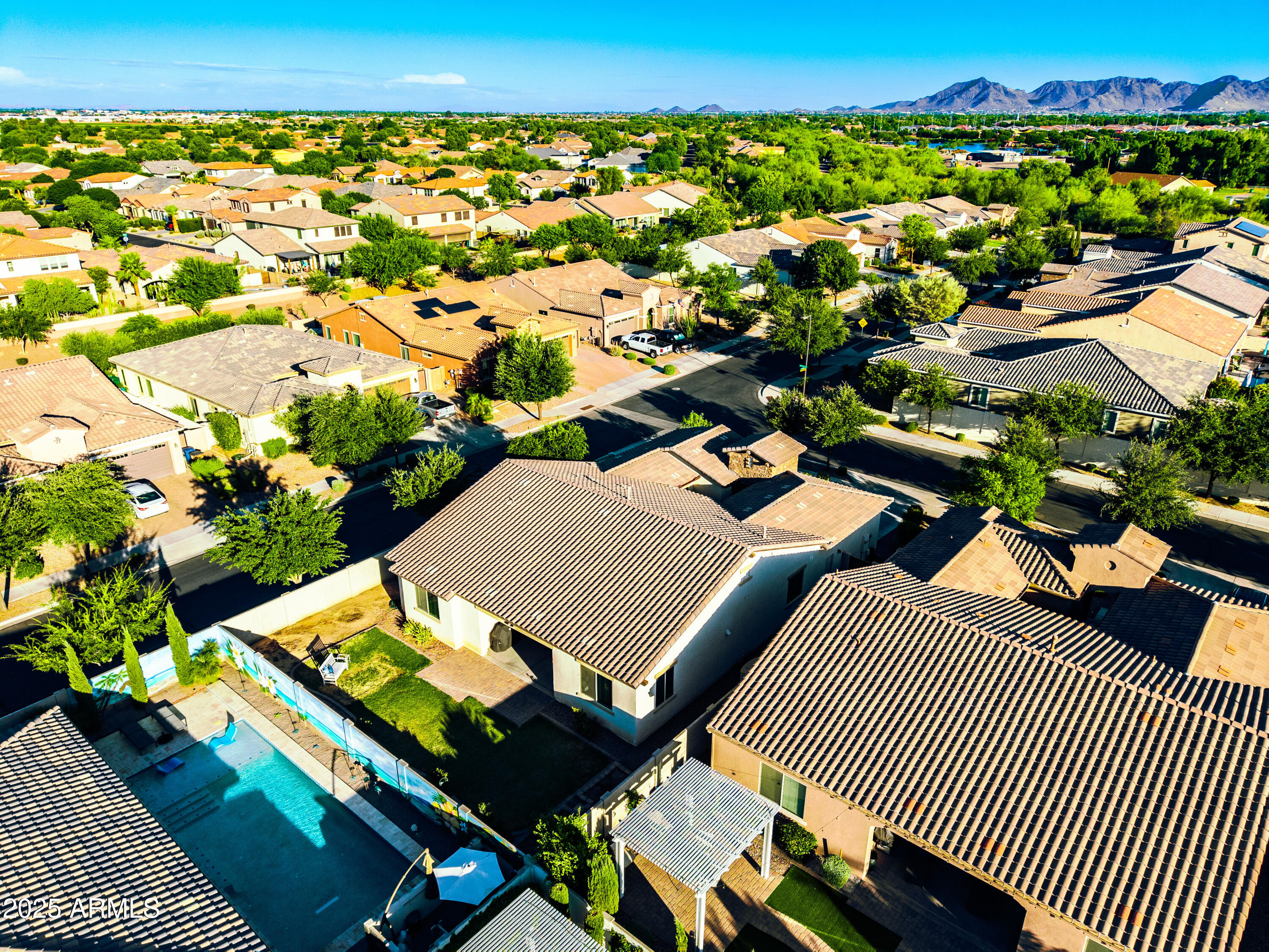 19598 Walnut Road Queen Creek, AZ 85142 - Photo 47 of 49 southeast aerial view