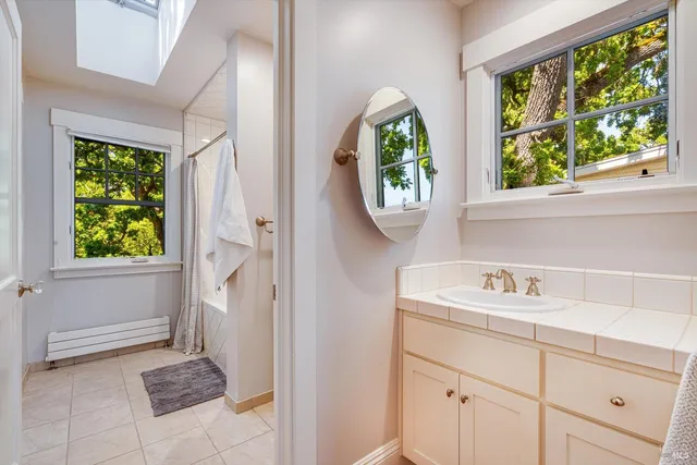 a view of an outdoor space and a lake view