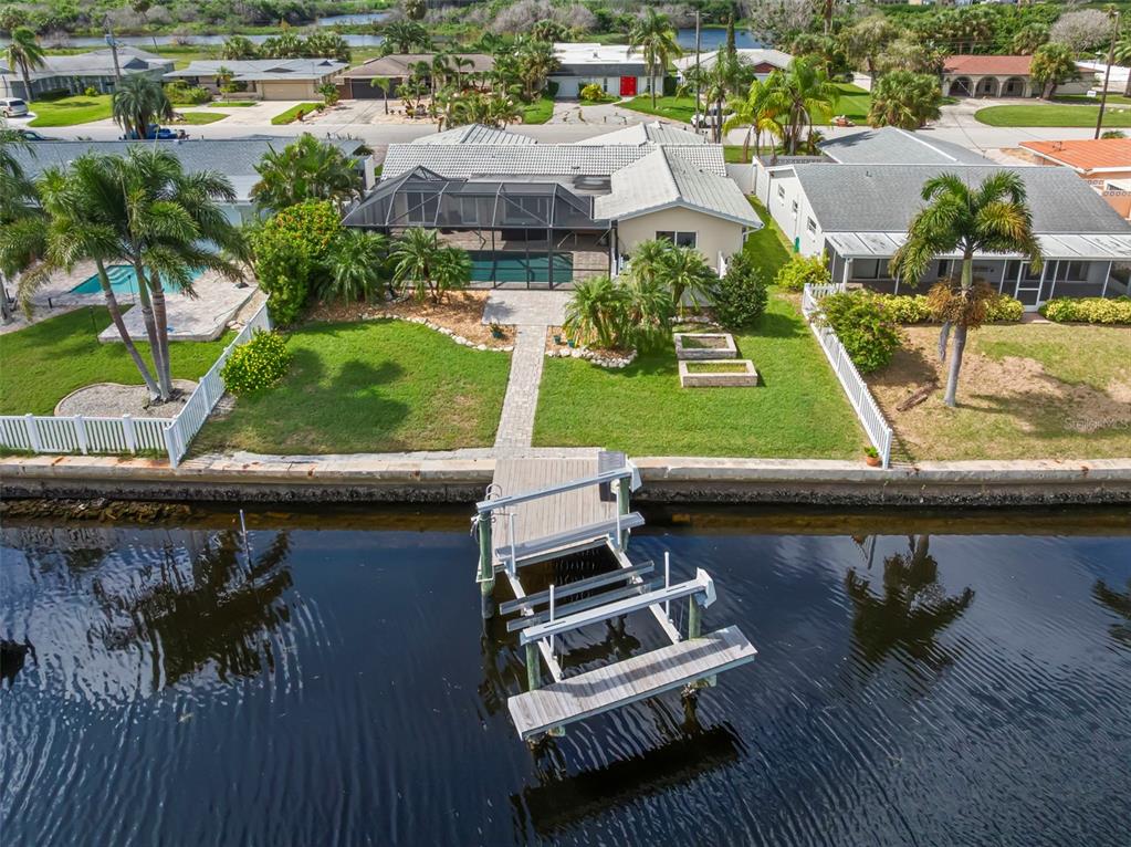 4003 Headsail Drive New Port Richey, FL 34652 - Photo 28 of 50 an aerial view of a house with garden space and street view