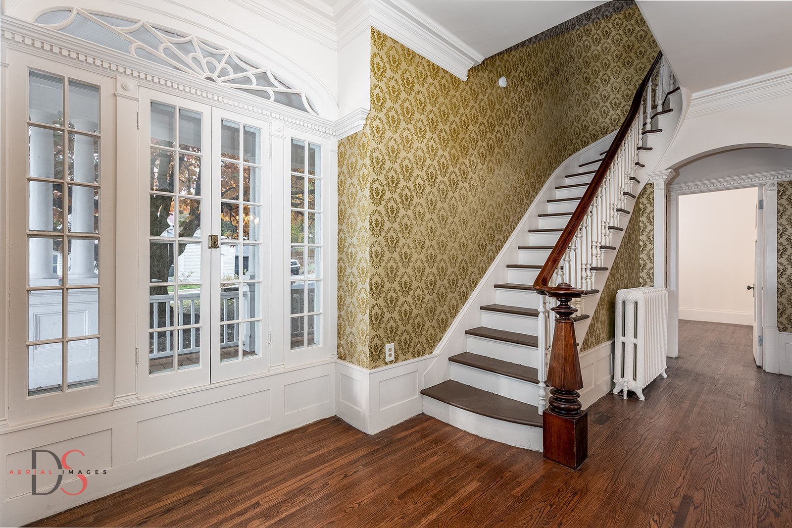 369 West Bluff Street Marseilles, IL 61341 - Photo 19 of 41 a view of entryway with stairs and wooden floor