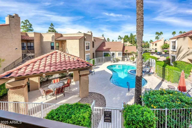 a view of a city with tall buildings