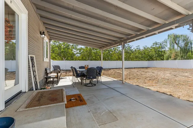 a view of outdoor space with seating area