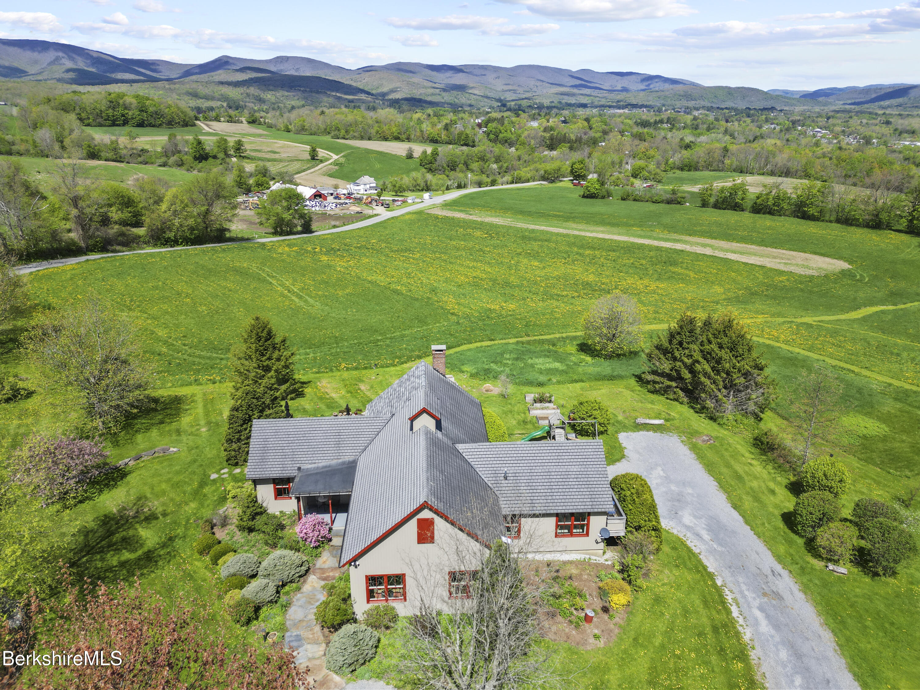 821 Pattison Road North Adams, MA 01247 - Photo 60 of 68 an aerial view of a house with garden