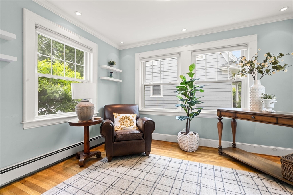 15 Grace Road Medford, MA 02155 - Photo 17 of 41 a living room with furniture and a potted plant