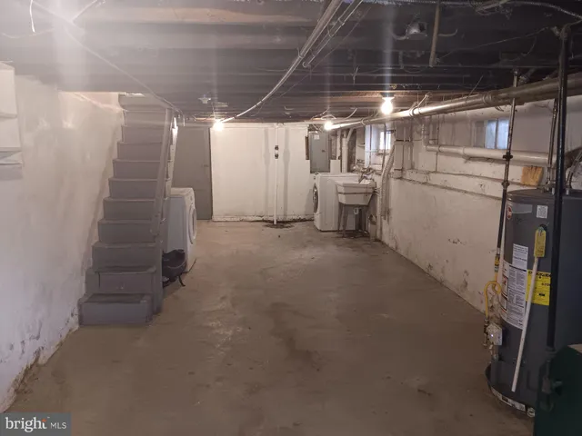 a view of storage and utility room