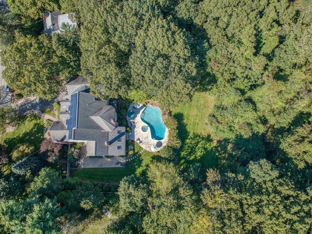 34 Middleby Road Lexington, MA 02421 - Photo 3 of 41 an aerial view of a house with a yard and large trees