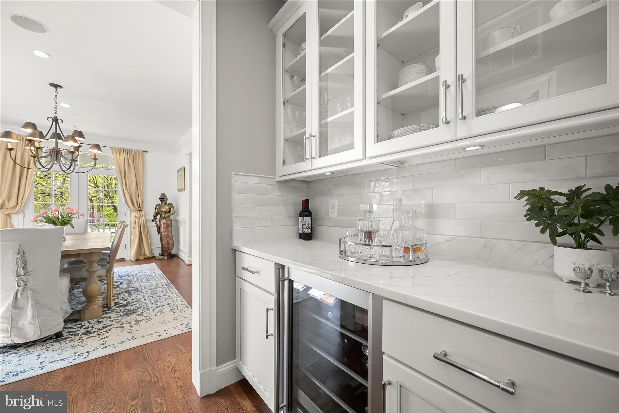 6700 Fairfax Road Chevy Chase, MD 20815 - Photo 13 of 64 Butlers Pantry w/Beverage Fridge