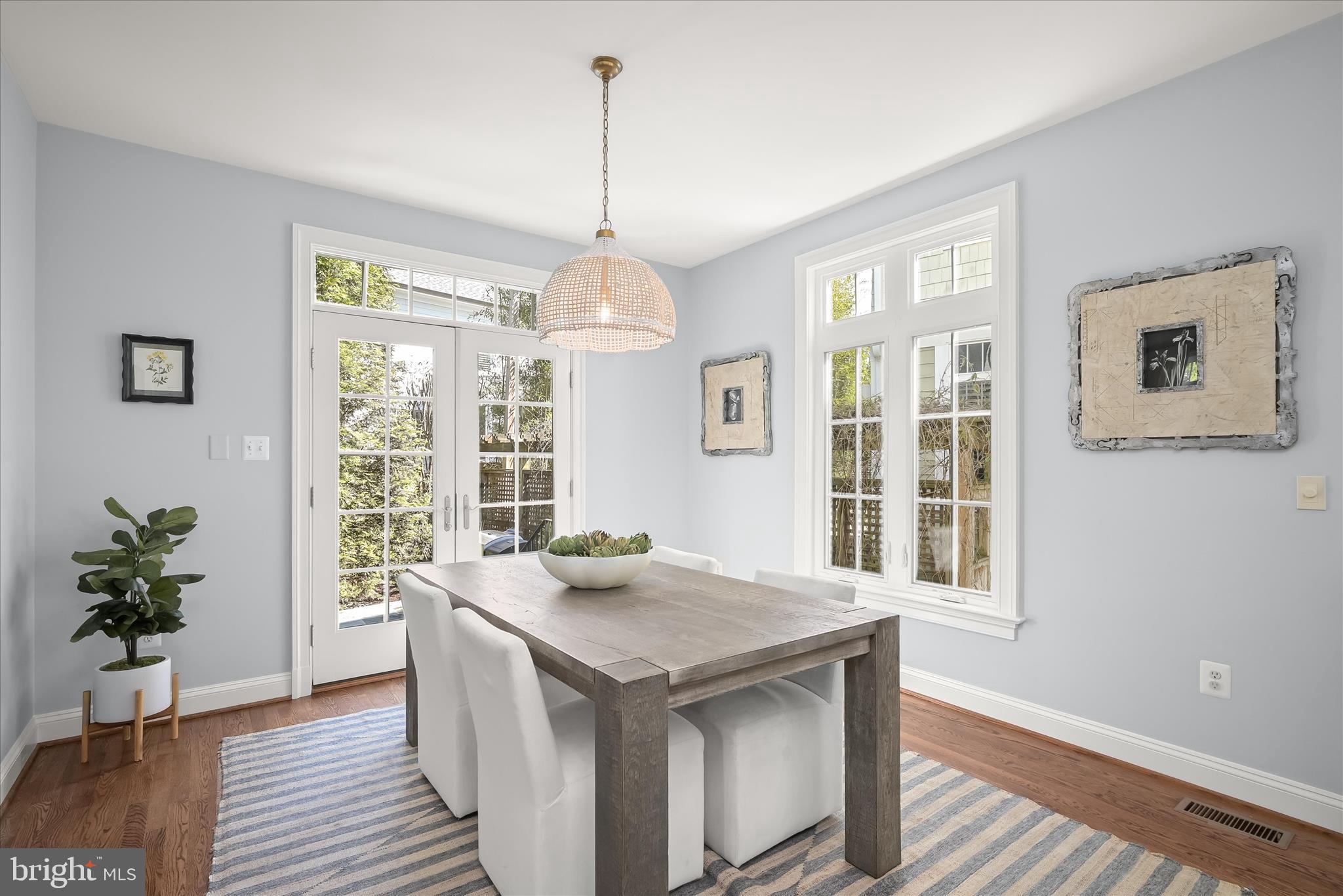 6700 Fairfax Road Chevy Chase, MD 20815 - Photo 19 of 64 Table-Space Kitchen Leads to Back Patio