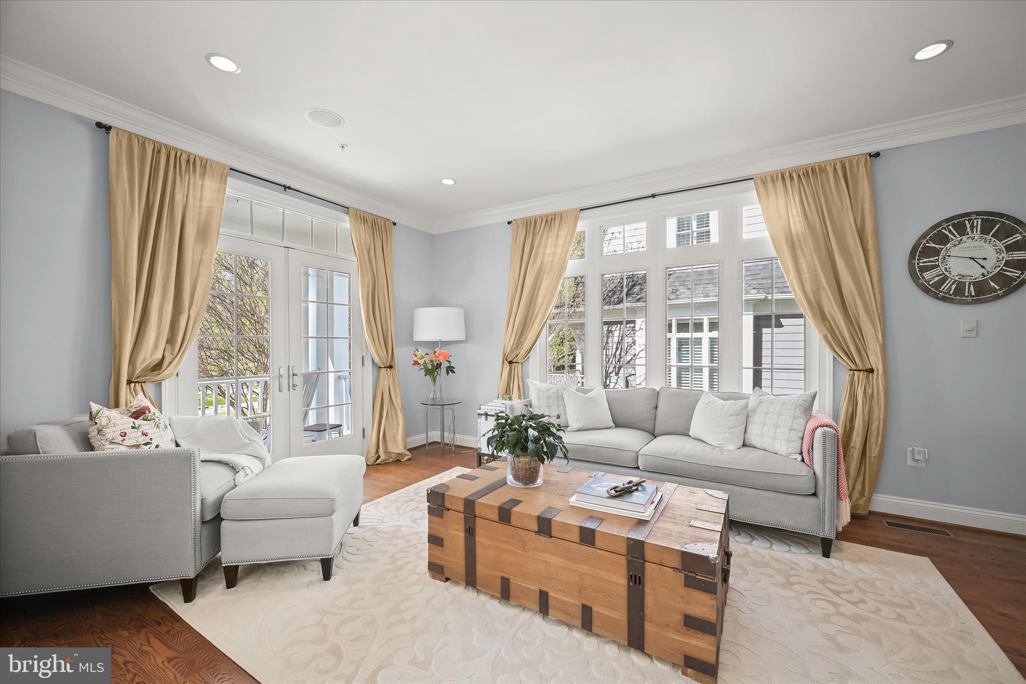 6700 Fairfax Road Chevy Chase, MD 20815 - Photo 9 of 64 French Doors to Covered Front Porch