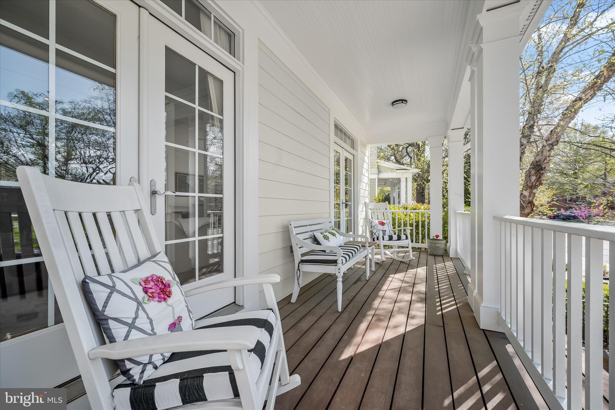 6700 Fairfax Road Chevy Chase, MD 20815 - Photo 10 of 64 Covered Front Porch Off Of Living & Dining Rooms