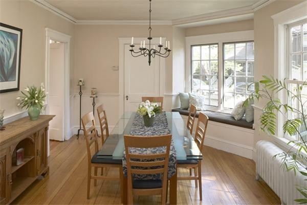 74 Larch Road Cambridge, MA 02138 - Photo 4 of 12 a view of a dining room with furniture window and wooden floor