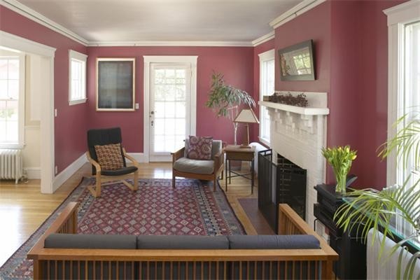 74 Larch Road Cambridge, MA 02138 - Photo 6 of 12 a living room with furniture and a potted plant