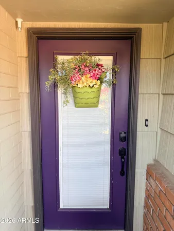 a front view of a house