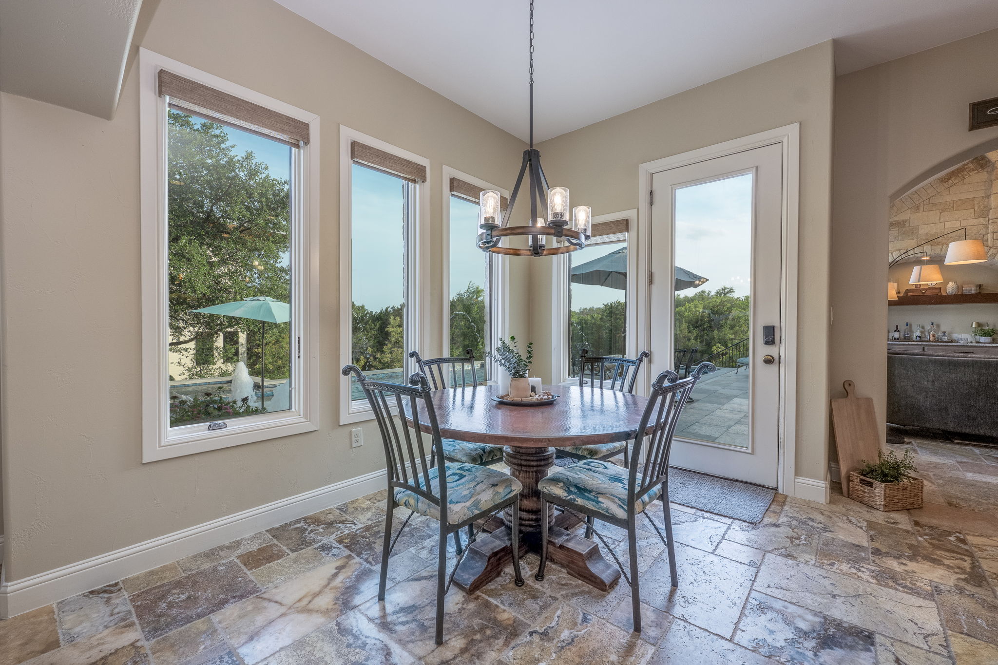 2703 Pyramid Drive Austin, TX 78734 - Photo 17 of 37 a view of a dining room with furniture window and outside view