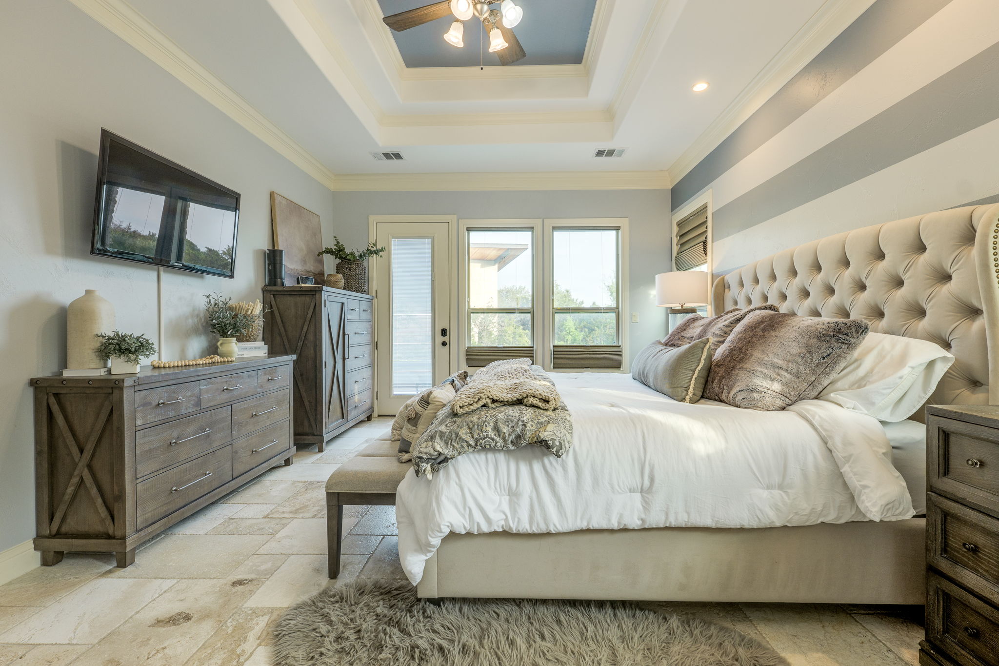 2703 Pyramid Drive Austin, TX 78734 - Photo 25 of 37 a bedroom with a bed dresser and window