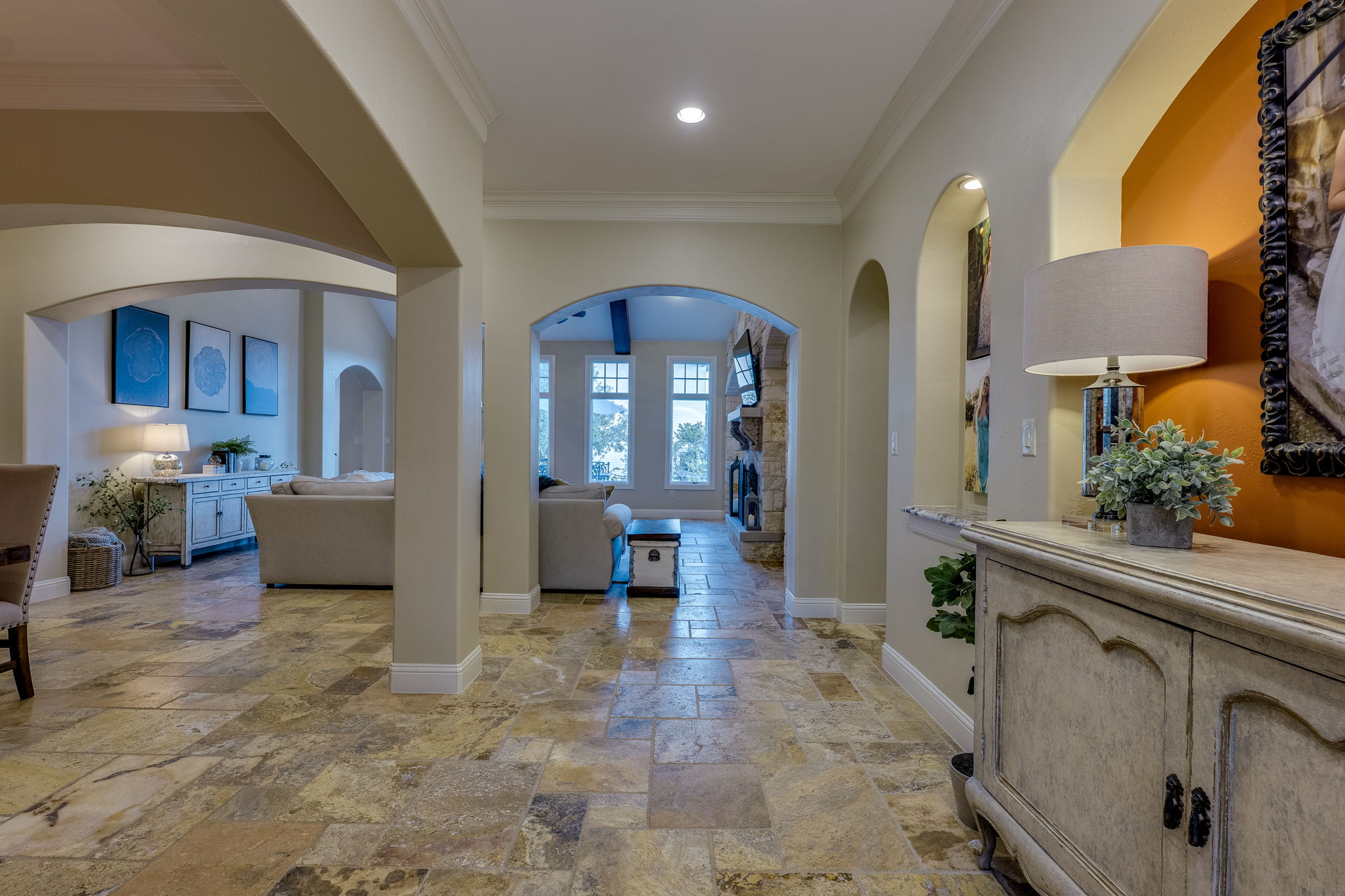 2703 Pyramid Drive Austin, TX 78734 - Photo 5 of 37 a view of a living room and bathroom