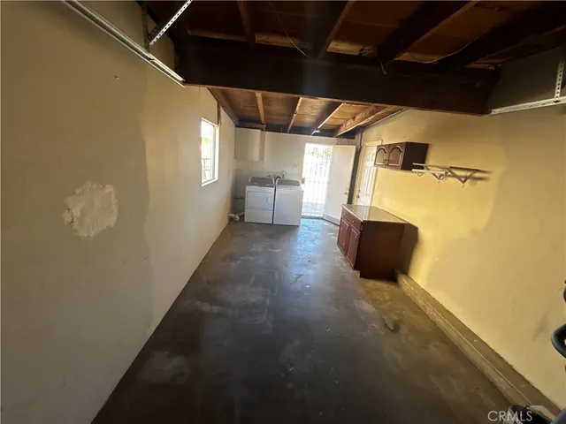 a view of a storage room