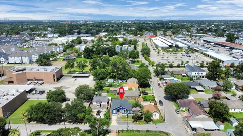 a view of a chairs and tables in patio