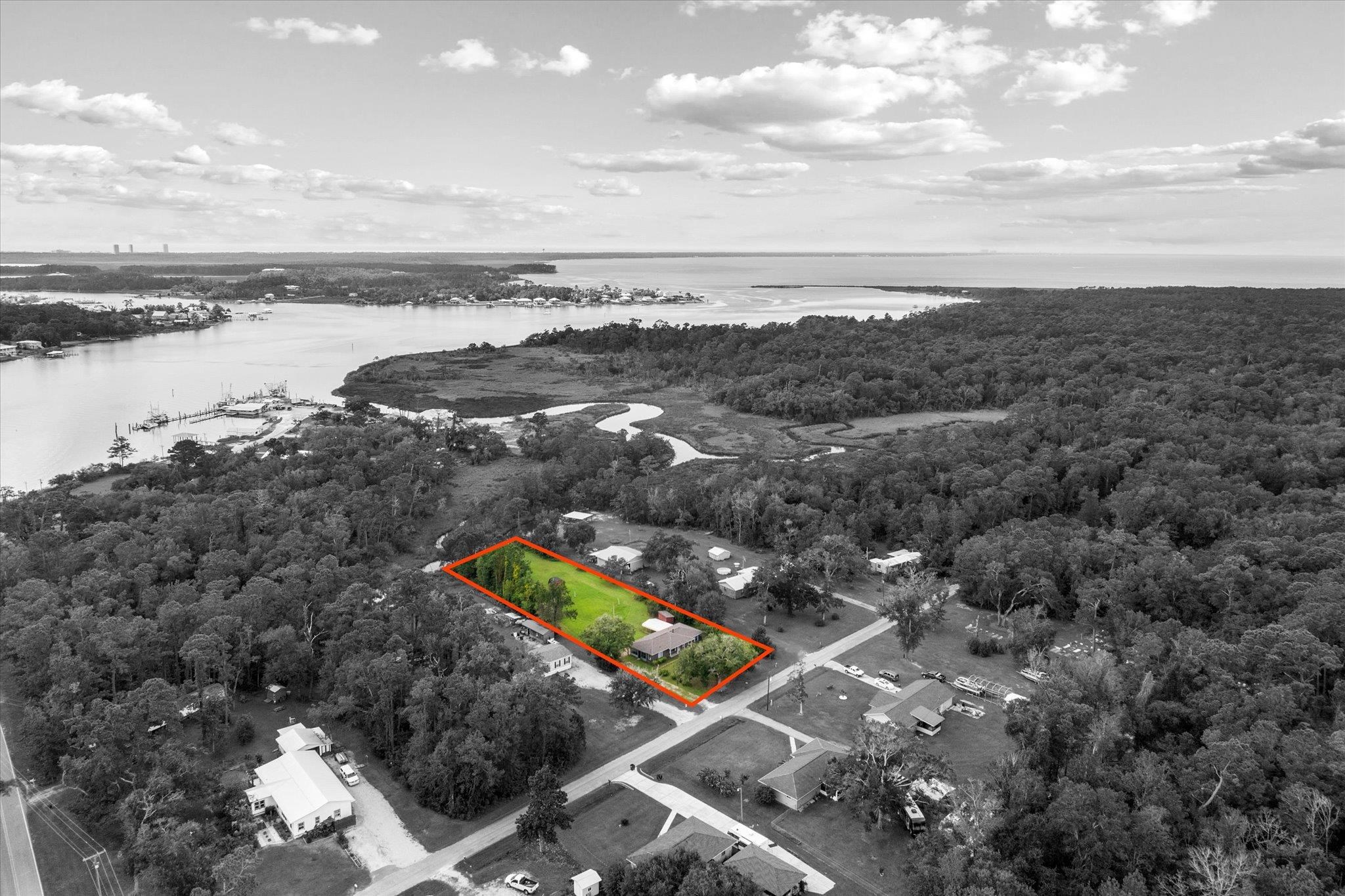 16808 Witt Road Bon Secour, AL 36511 - Photo 28 of 31 Aerial View