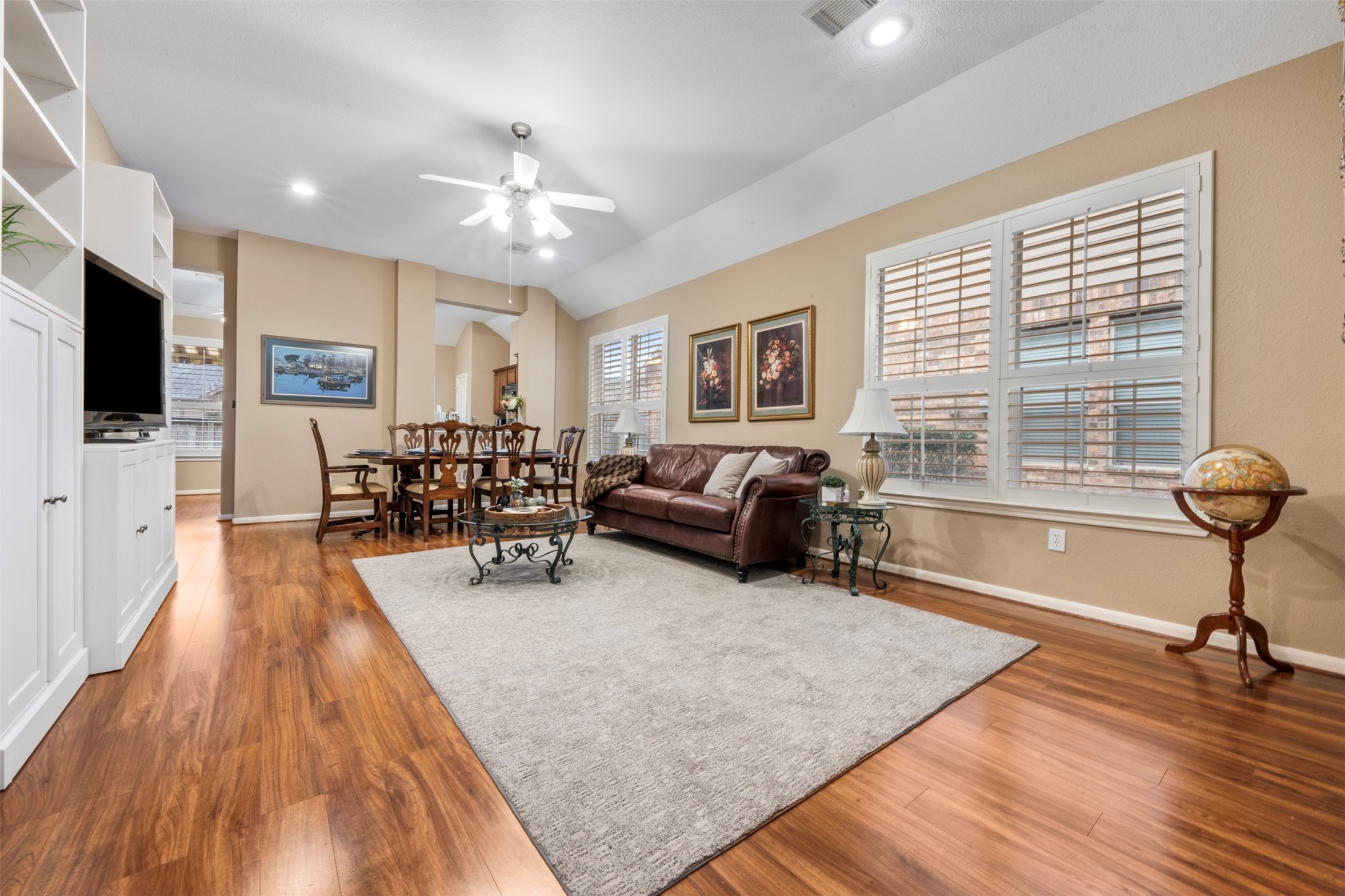9635 Old Timber Lane Spring, TX 77379 - Photo 6 of 48 a living room with furniture and a flat screen tv