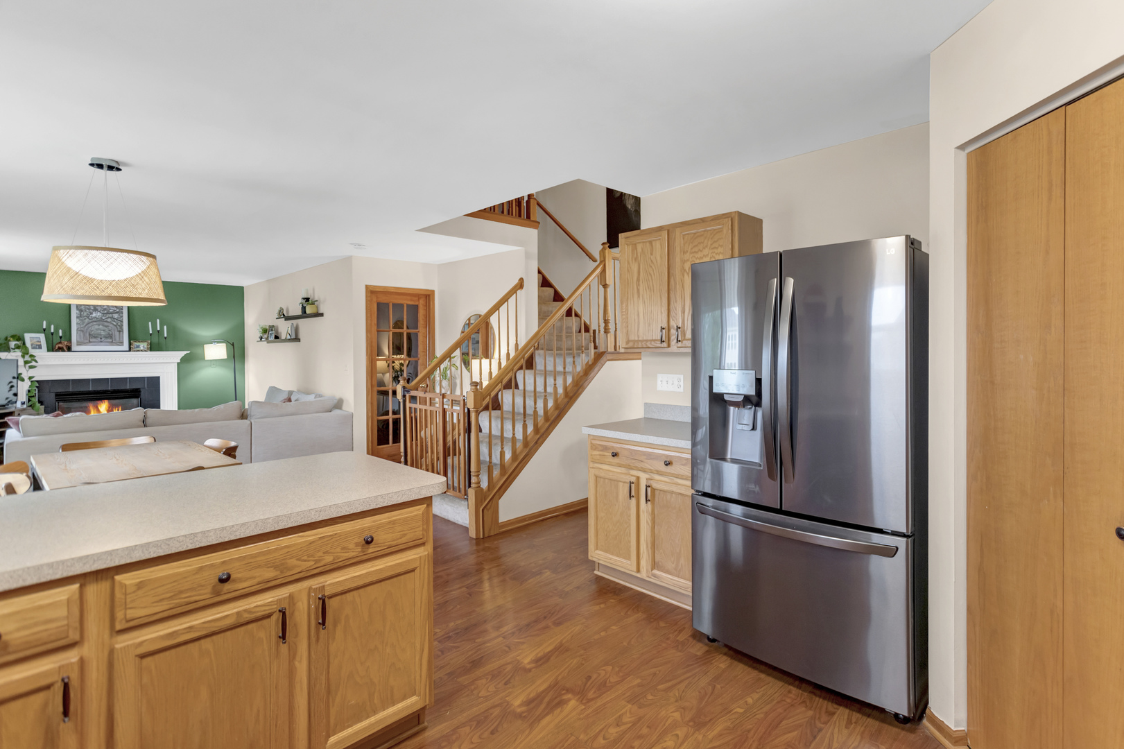 2112 Wicklow Lane Round Lake, IL 60073 - Photo 11 of 34 a kitchen with stainless steel appliances granite countertop a refrigerator and a sink